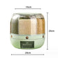 Kitchen Grain Storage Container Dispenser, 360 ° Rotation, One Click Output, 6-cell Storage, Suitable For, Beans, and Rice