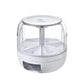 Kitchen Grain Storage Container Dispenser, 360 ° Rotation, One Click Output, 6-cell Storage, Suitable For, Beans, and Rice