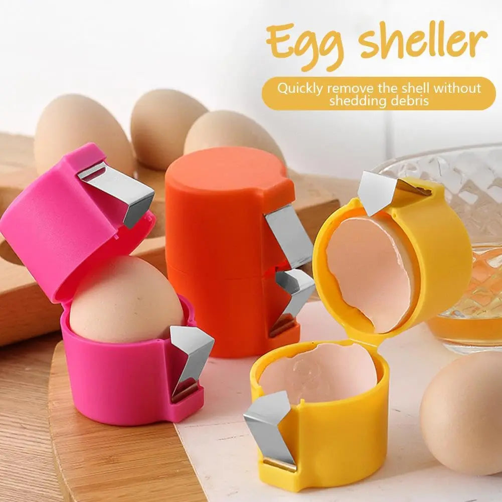 1/2pcs Egg Shell Opener Set Handheld Raw Egg Cracker Multifunctional Egg Breaker Food-Safe Kitchen Gadget for Cooking Camping